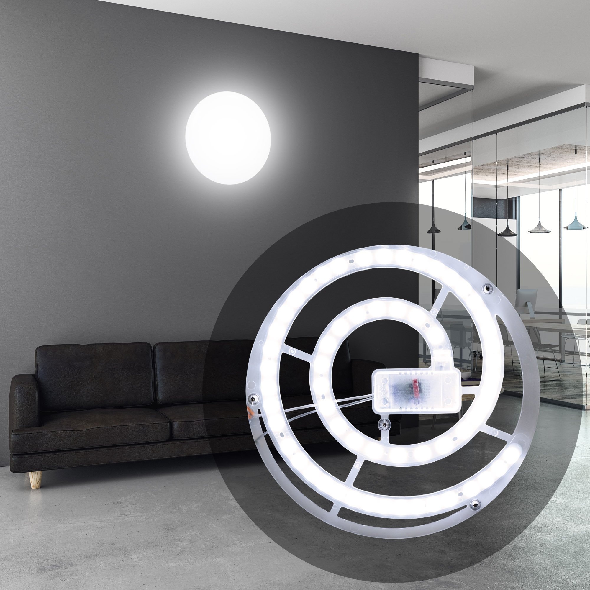 82141066 Модуль светодиодный с драйвером на магнитах 220-240 В 48 Вт диск STLM-0020235 APEYRON  - Вид №6