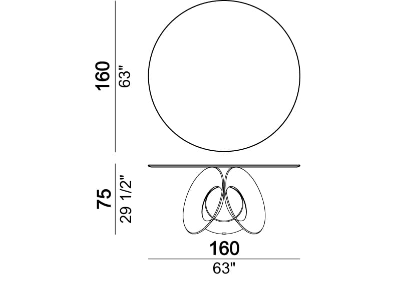 Круглый мраморный стол для гостиной Arketipo ORACLE ARCH-00077704 - Вид №2