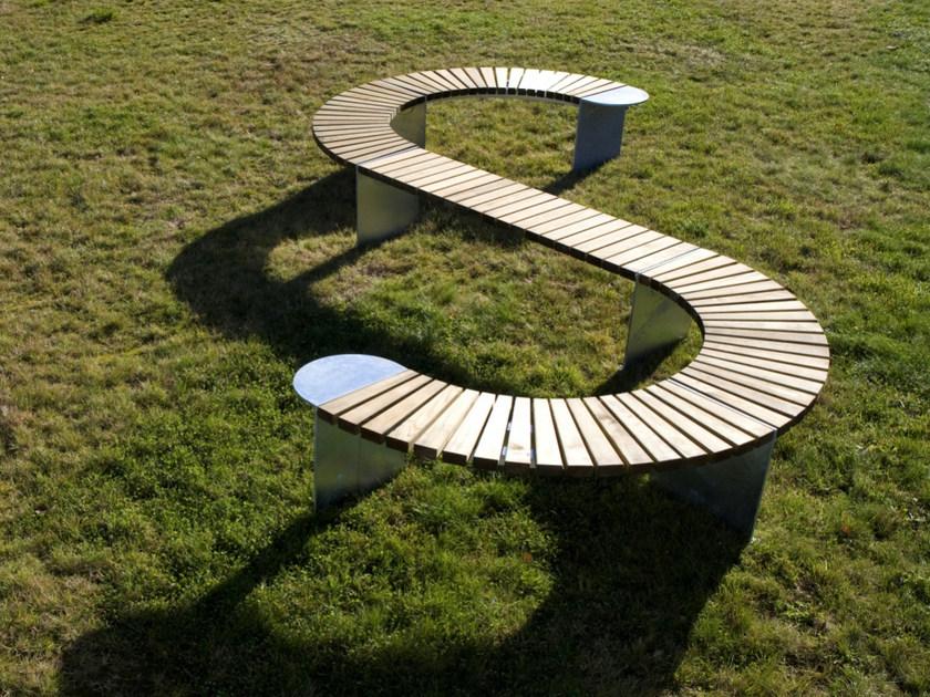 VESTRE Модульная скамья из стали и дерева без спинки Vroom sun-id-1463869 - Вид №8