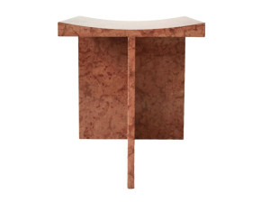 Верона красный мраморный табурет