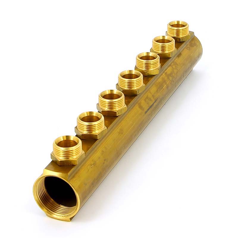 Коллектор ВВ 1"1/4 магистральный TIEMME 7 выходов 3/4"ЕК 50мм 1970054 - Вид №3