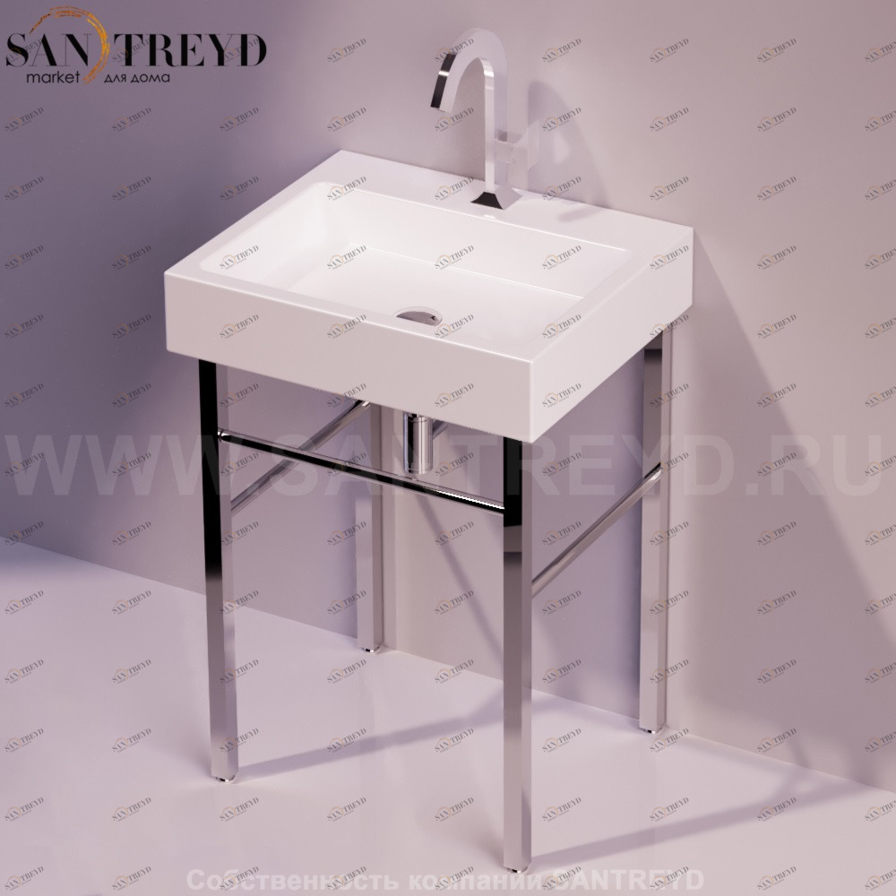 Консоль для раковины FROZEN хром Simas FZDUCG1CROMO