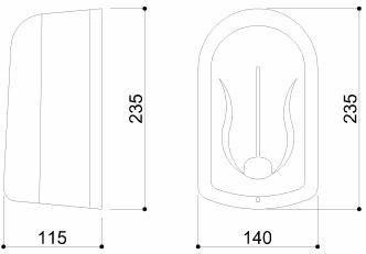 Ponte Giulio Инфракрасный дозатор дезинфицирующего средства для стен Standard sun-id-1349829 - Вид №5