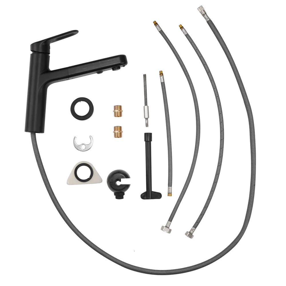 Кухонный смеситель DELINIA Icone чёрный матовый с аэратором 85317109 STLM-0871840 - Вид №6
