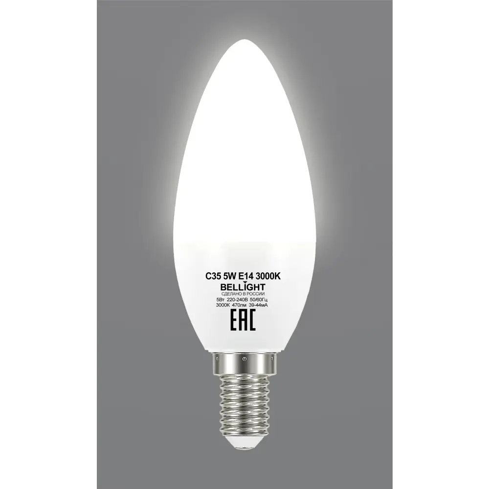 Bellight LED-лампа Е14 свеча 5Вт теплый белый свет для интерьера 84791714 STLM-0925216 - Вид №3