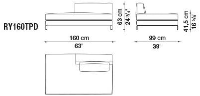 B&B Italia Модульный угловой диван из ткани Ray sun-id-1435354 - Вид №13