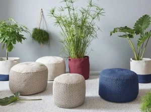 MEMEDESIGN Круглый пуф из полипропилена