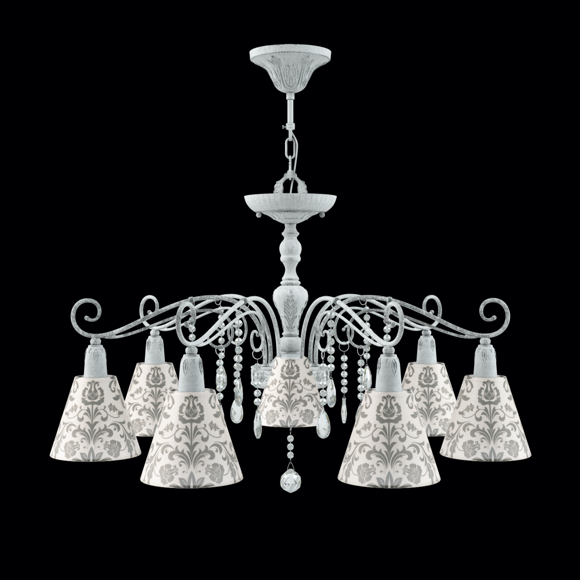 E4-07-G-LMP-O-1-CRL-E4-07-TR-DN Люстра 17 Maytoni Provence - Вид №1