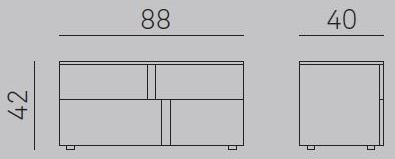 Gruppo Tomasella Тумбочка прикроватная лакированная прямоугольная с ящиками Athena sun-id-1432225 - Вид №7