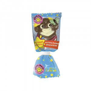 2503 Шоколад молочный фигурный на палочке с печеньем 24 г "Символ года Бычок" Т24