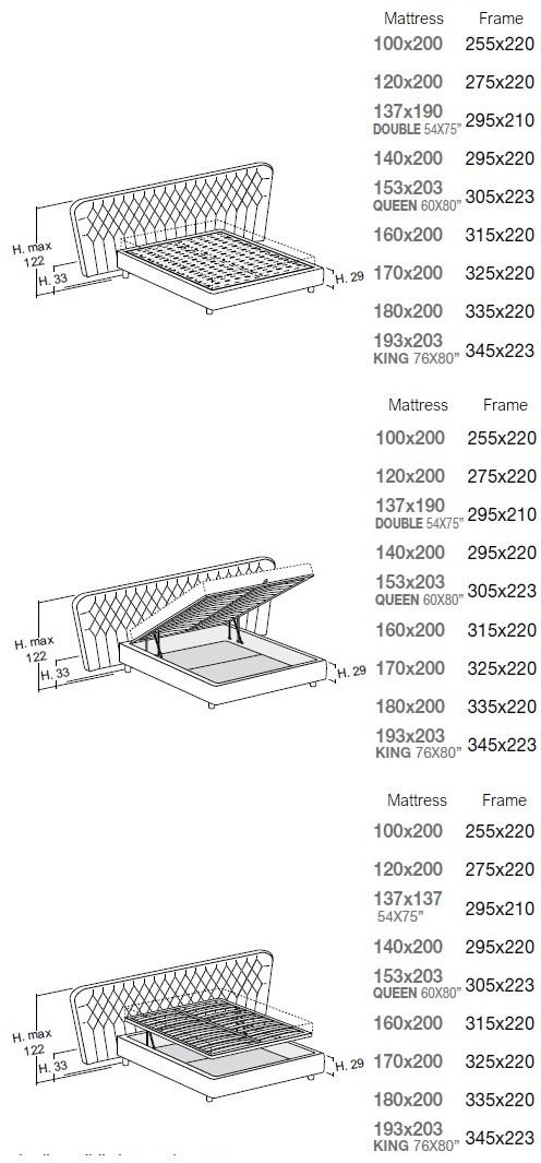 Bolzan Letti Двуспальная кровать с тафтинговым изголовьем Selene sun-id-1396711 - Вид №5