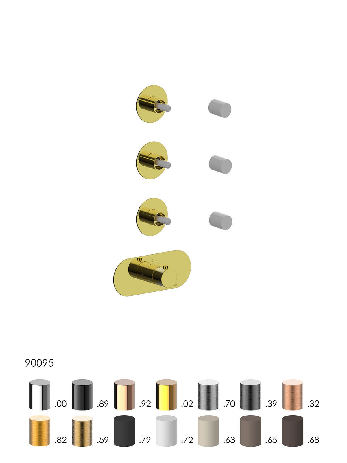 Термостатический смеситель для душа с 4 отверстиями Rubinetterie Frattini отдельная эстетика ARCH-00038079 - Вид №13