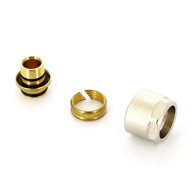 Соединитель (евроконус) для металлопластиковой трубы обжим HENCO 20х3/4" EK202