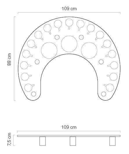Плавающий бар из эко-кожи Trona ARCH-00111154 - Вид №5