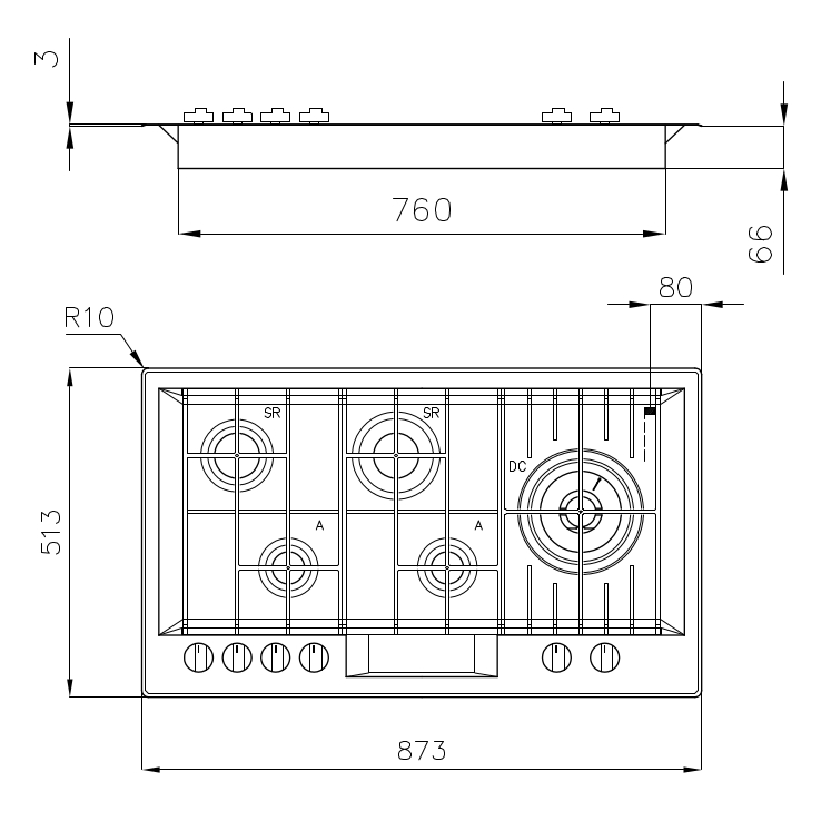 7205032 Варочная панель FL 7205032 Fosterspa  - Вид №1