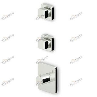 ZP7660 - R97821 Встраиваемый термостатический смеситель для душа 1/2 "с двумя запорными кранами. Zucchetti Soft 