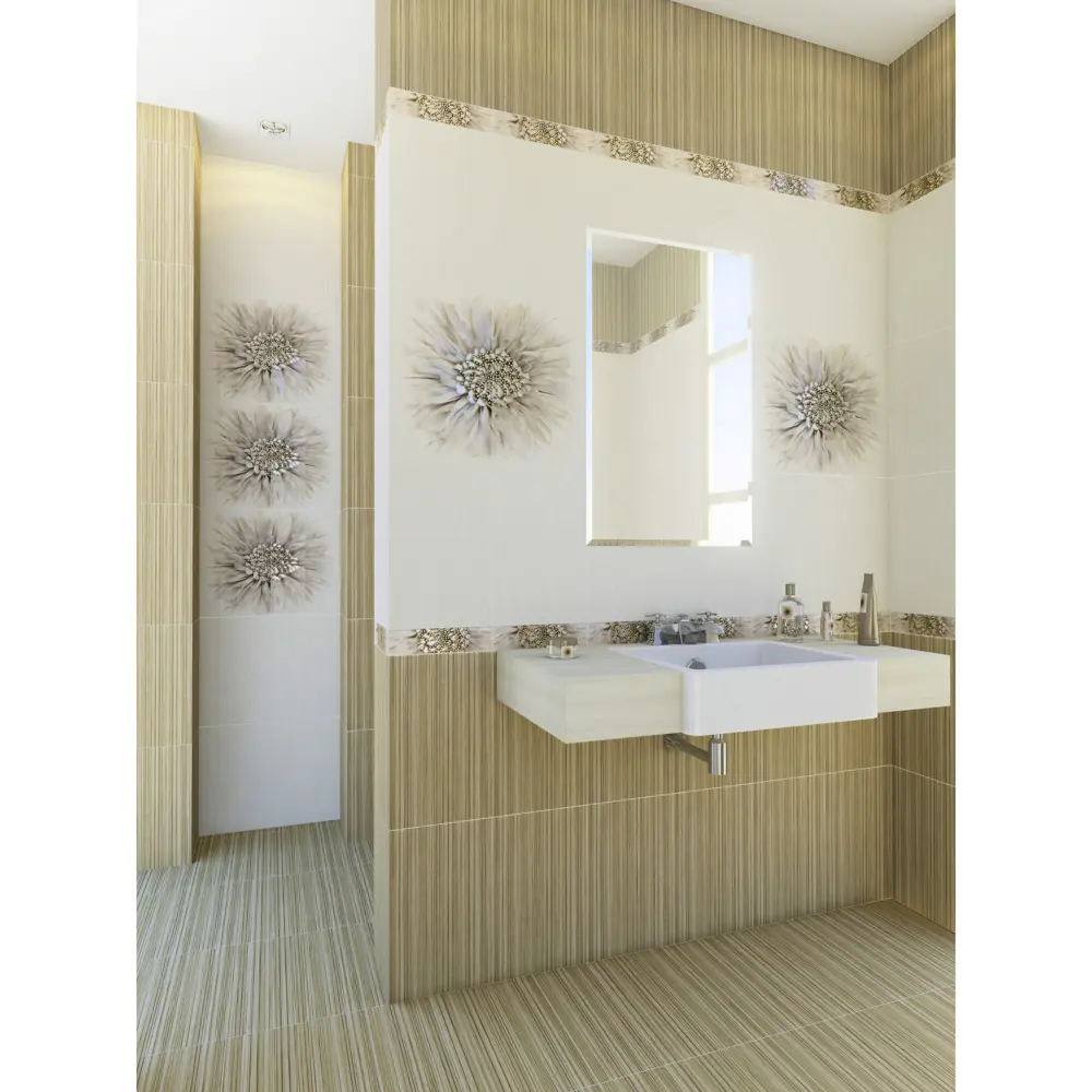 Плитка настенная Golden Tile Зебрано 25x40 см 1.6 м² цвет коричневый 82958347 STLM-2033723 - Вид №3
