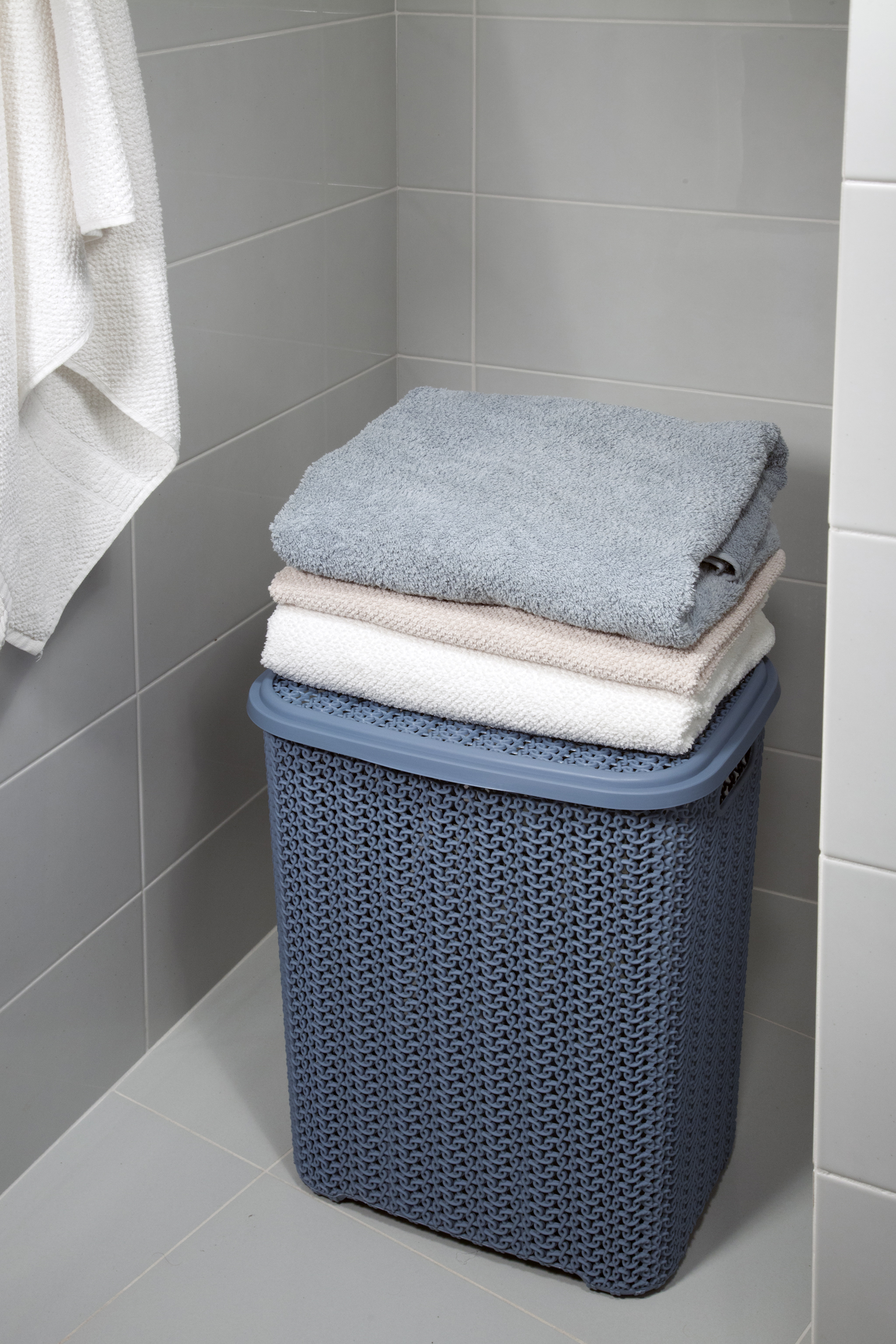 86710697 Корзина для белья цвет голубая норка Вязь STLM-0070892 ВИОЛЕТ  - Вид №1