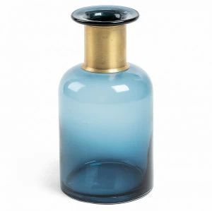 Ваза стеклянная с узким горлом голубая 23 см Inter от La Forma LA FORMA INTER 343200 Синий