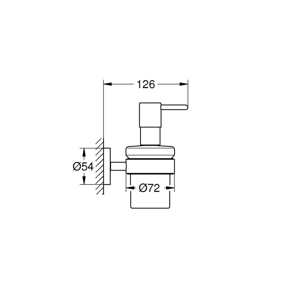 Дозатор подвесной для жидкого мыла Grohe Essential 40448001 81961123 STLM-2175659 Essentials - Вид №6