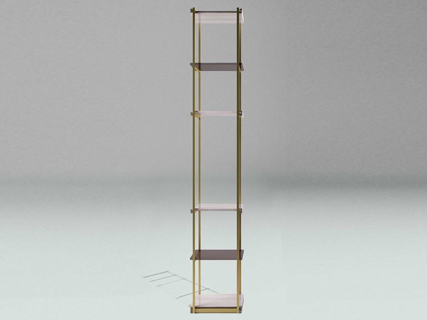 Paolo Castelli Открытый книжный шкаф из металла и мрамора sun-id-1442979 - Вид №2