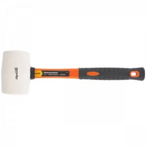 Киянка резиновая 450г белая резина, фиберглассовая рукоятка SPARTA