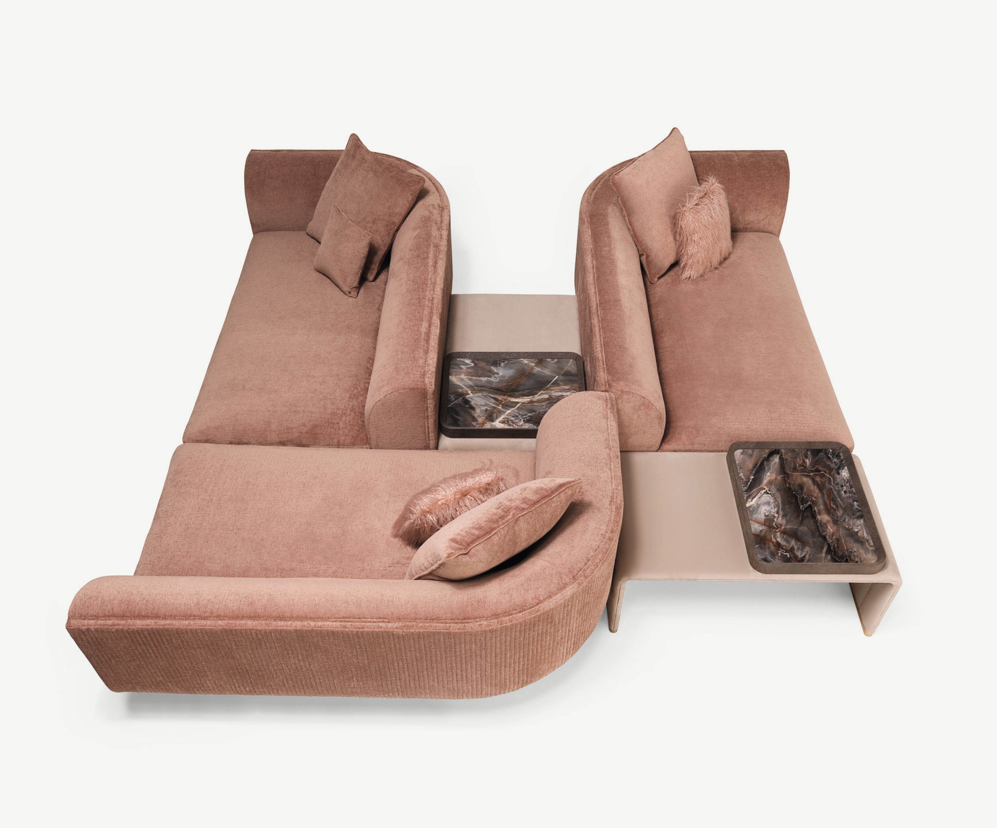 Кожаный низкий квадратный журнальный столик с подносом Visionnaire Foster ARCH-00099107 - Вид №1