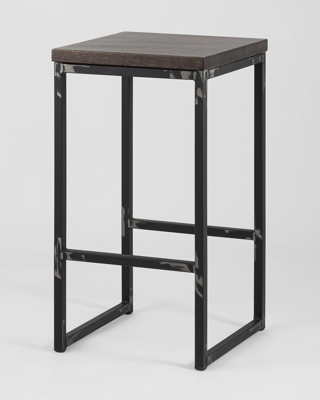 Барный стул коричневый с деревянным сиденьем "Симпл" STOOL GROUP  00-3945990 Коричневый  - Вид №4