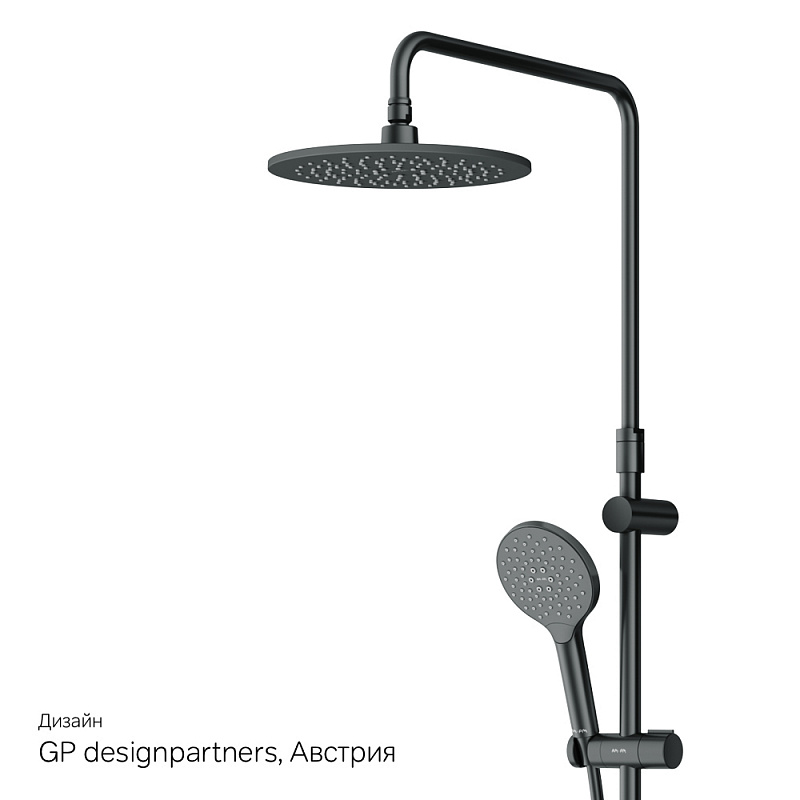 F0780422 душ.система набор:см-ль д/душа термостатверх.душ d220 мм ручной душ 120 мм 3 функци AM.PM Like - Вид №10