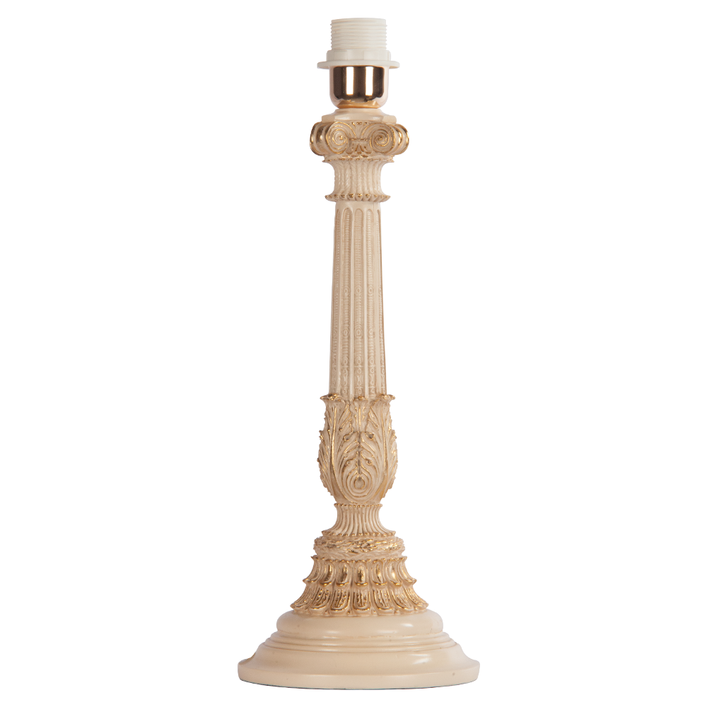 32022,34057 Настольная лампа Колонна Испанская Айвори Тюссо Поталь BOGACHO 4627138210987, 4627138151136 - Вид №1