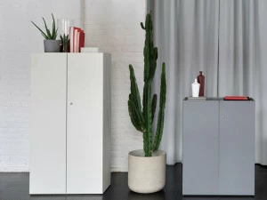 Citterio Высокий офисный шкаф с распашными дверцами с замком Bridge