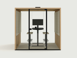 Мультимедийная многосторонняя акустическая офисная кабина