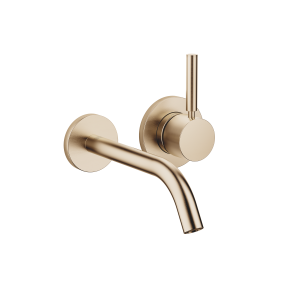 МЕТА Смеситель для раковины, однорычажный, настенный, без донного клапана - Brushed Champagne (золото 22 карата) 36860660-46