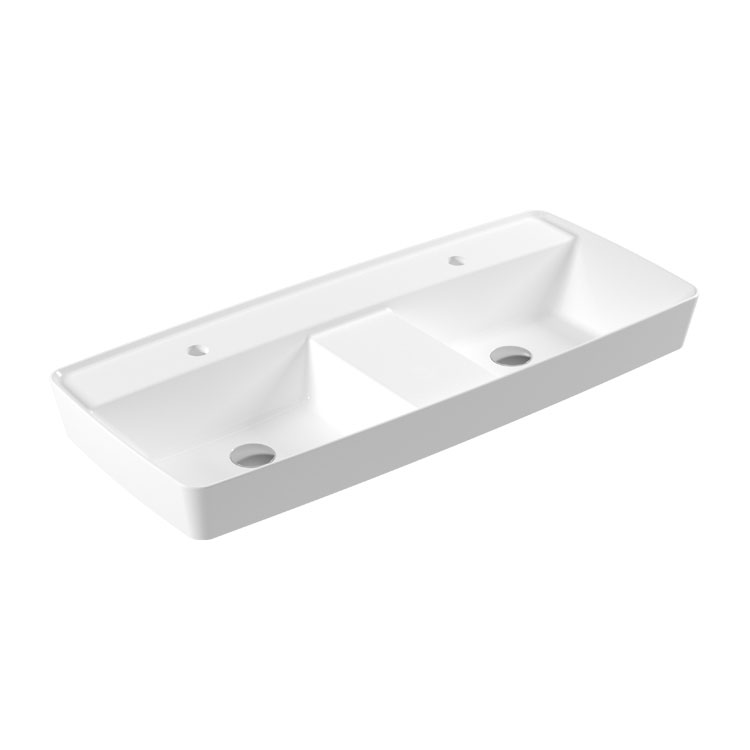 Rt32  RT32 Умывальник Rita Double Bowl 100x43,5см Eca 