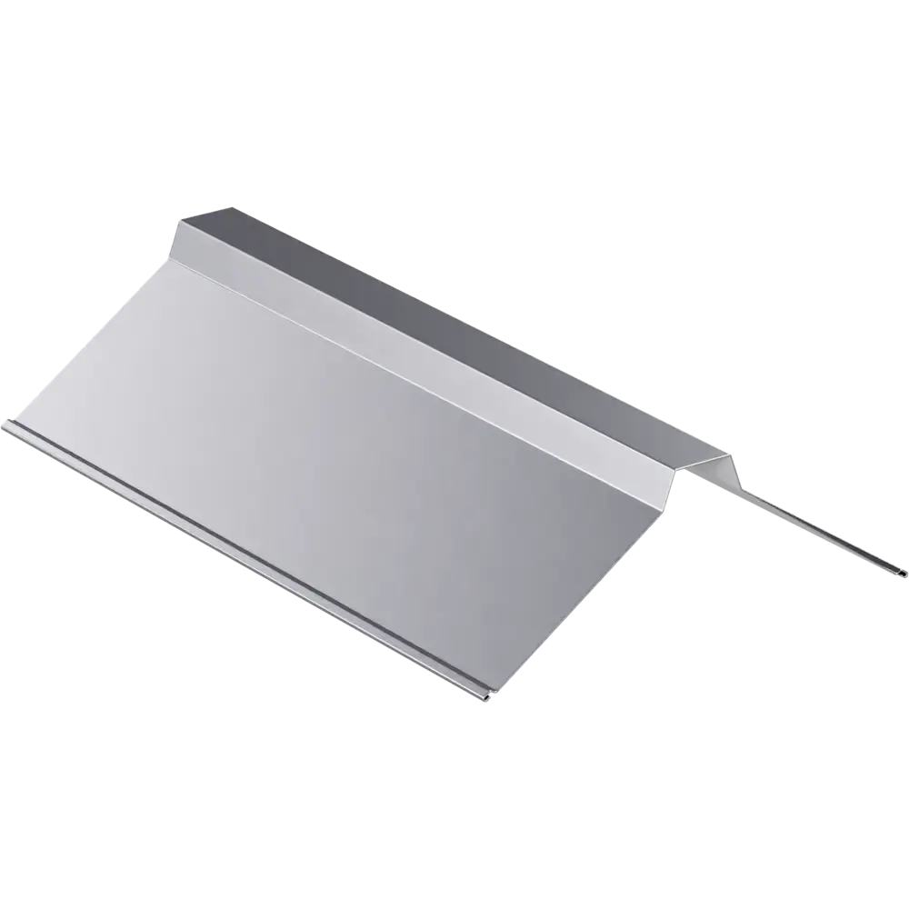 Планка конька плоского 30x115x2000 мм 0.4 мм RAL 7004 серый 86778544 STLM-2061465 ВЕГА 