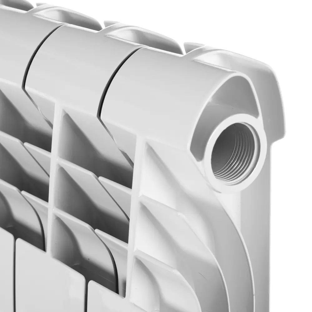 Радиатор секционный Royal Thermo Biliner 500/87 10 секций боковое подключение биметалл серый STLM-2150242 - Вид №2