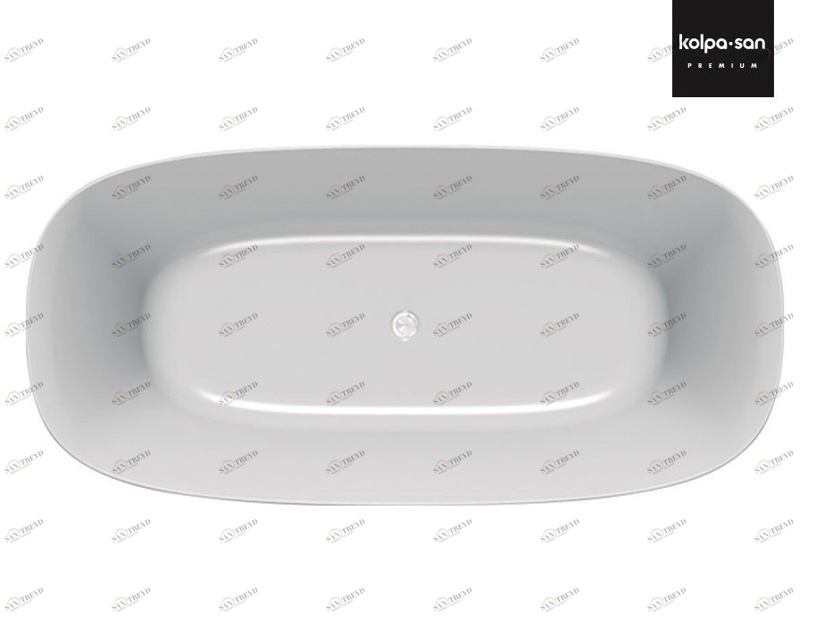 Ванна из искусственного камня Kerrock Blanche 00835 WHITE Словения Kolpa-San 