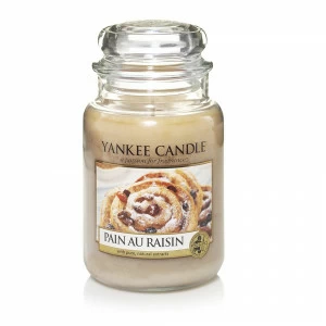 Свеча большая в стеклянной банке "Булочка с изюмом" 623 гр 110-150 часов YANKEE CANDLE  267807 Бежевый