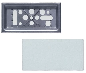 База для таблички MUPRO с резьбовым соединением, с крышкой, оцинкованная, М8