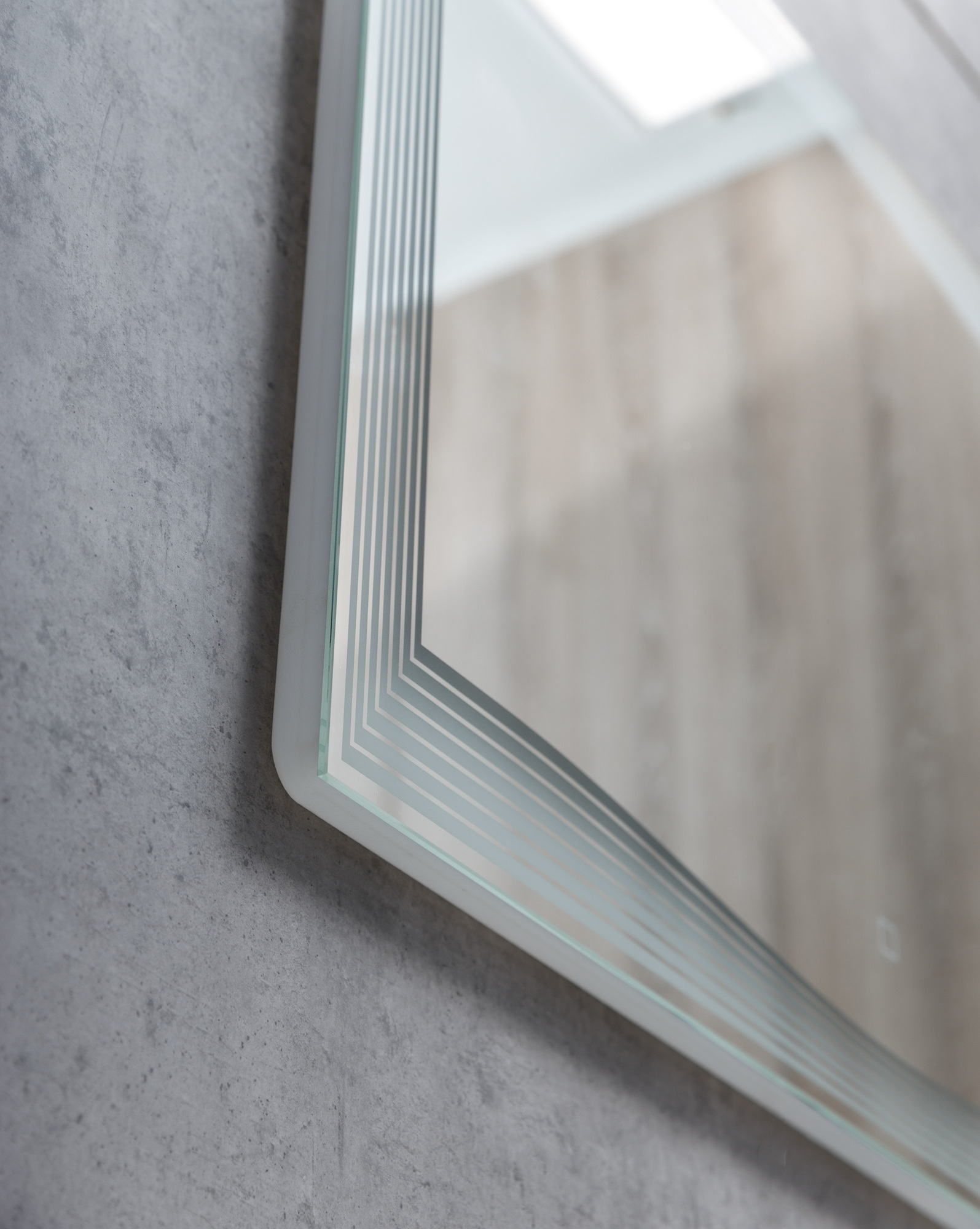 Зеркало с встроенным светильником и сенсорным выключателем BelBagno SPC-LNS-900-800-LED-TCH  - Вид №2