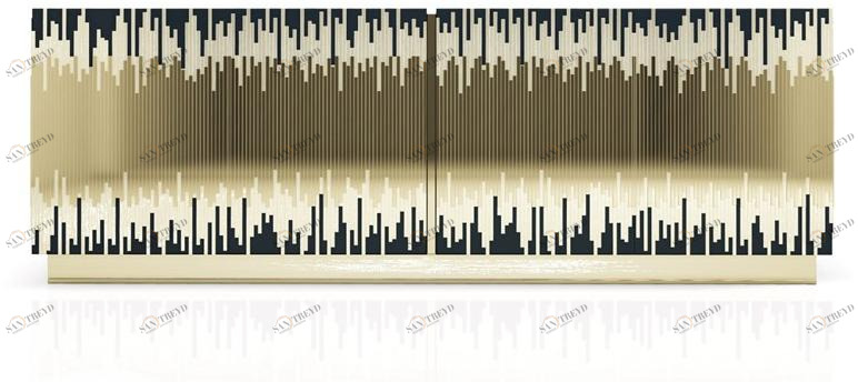 Malabar Буфет из лакированной латуни с распашными дверцами sun-id-1369159