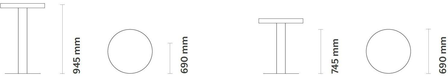 CaStil Круглый металлический стол Thau Thau - Вид №4