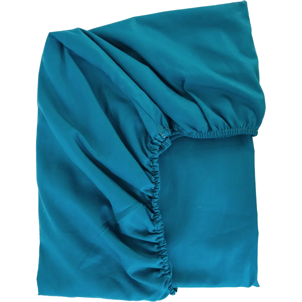 Простыня Tex Republic 28534 160x200 см сатин на резинке бирюза STLM-2158200