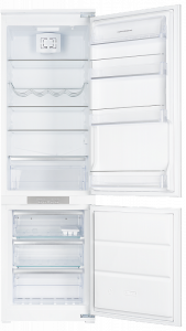 CRB 17762 Встраиваемый двухкамерный холодильник, габариты(вхшхг):178x54x54,5; электронное управление, двухконтурное управление, перенавешиваемые двери, класс энергопотребления а+ (297 квт/ч), светодиодное освещение камеры, звуковой сигнал открытой двери,