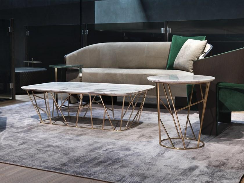 Marelli Низкий прямоугольный журнальный столик из мрамора Twig sun-id-1467604 - Вид №1