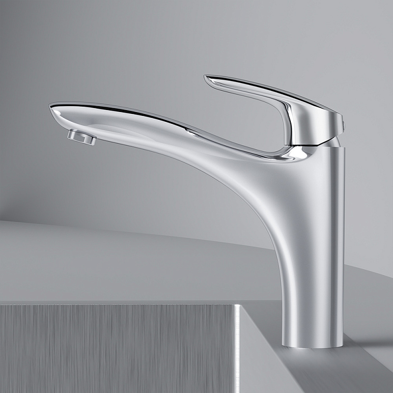 F5300032 смеситель для кухни излив 195 мм хром шт AM.PM Bliss L - Вид №4