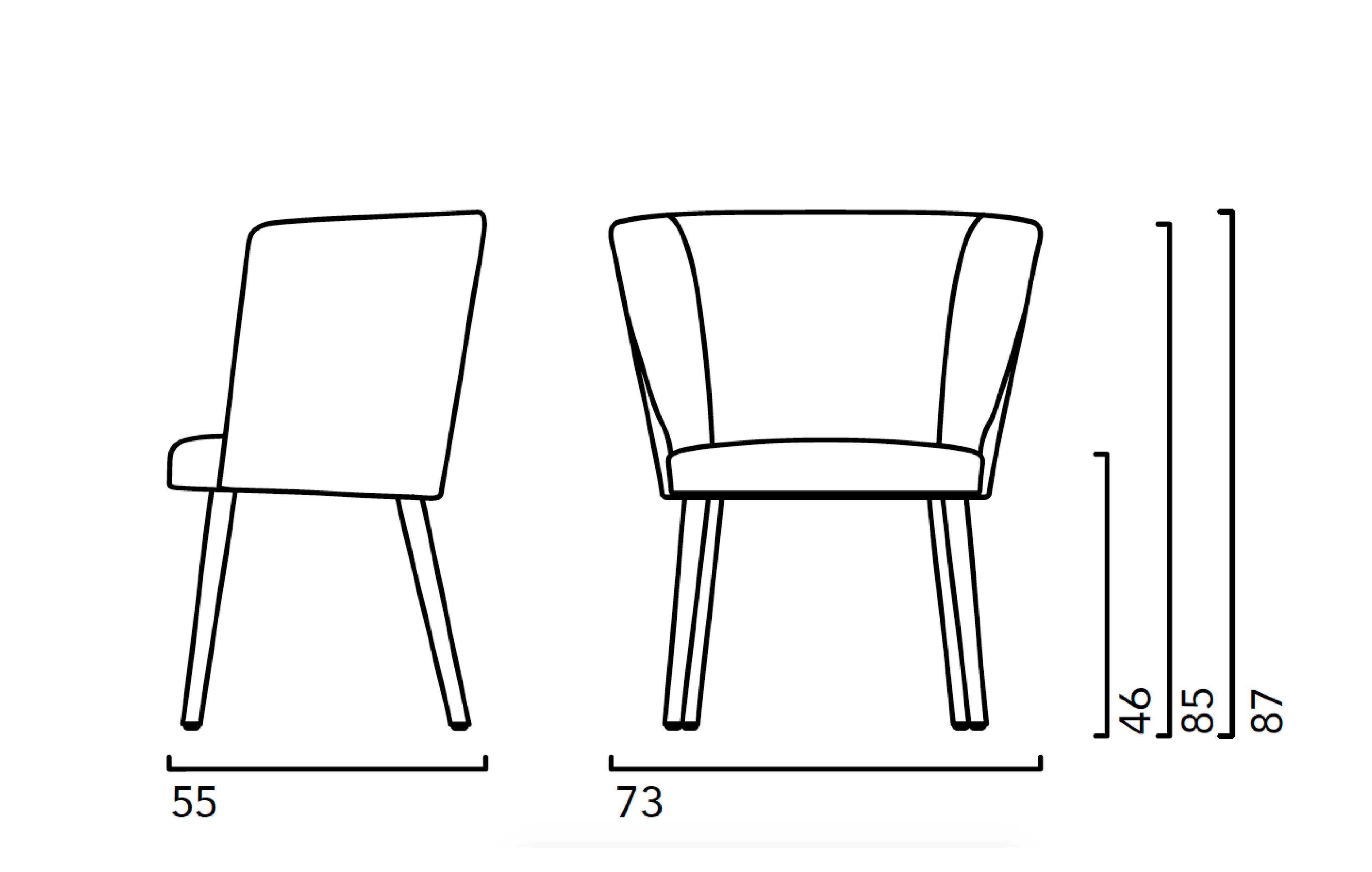 Тканевое кресло с подлокотниками Crassevig ARCH-00084395 - Вид №3