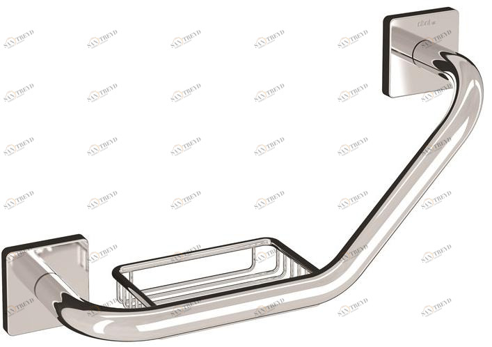 INDA® Поручень для ванной из латуни с мыльницей Forum quadra A30920