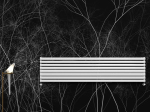 Горизонтальный полотенцесушитель с горячей водой из углеродистой стали