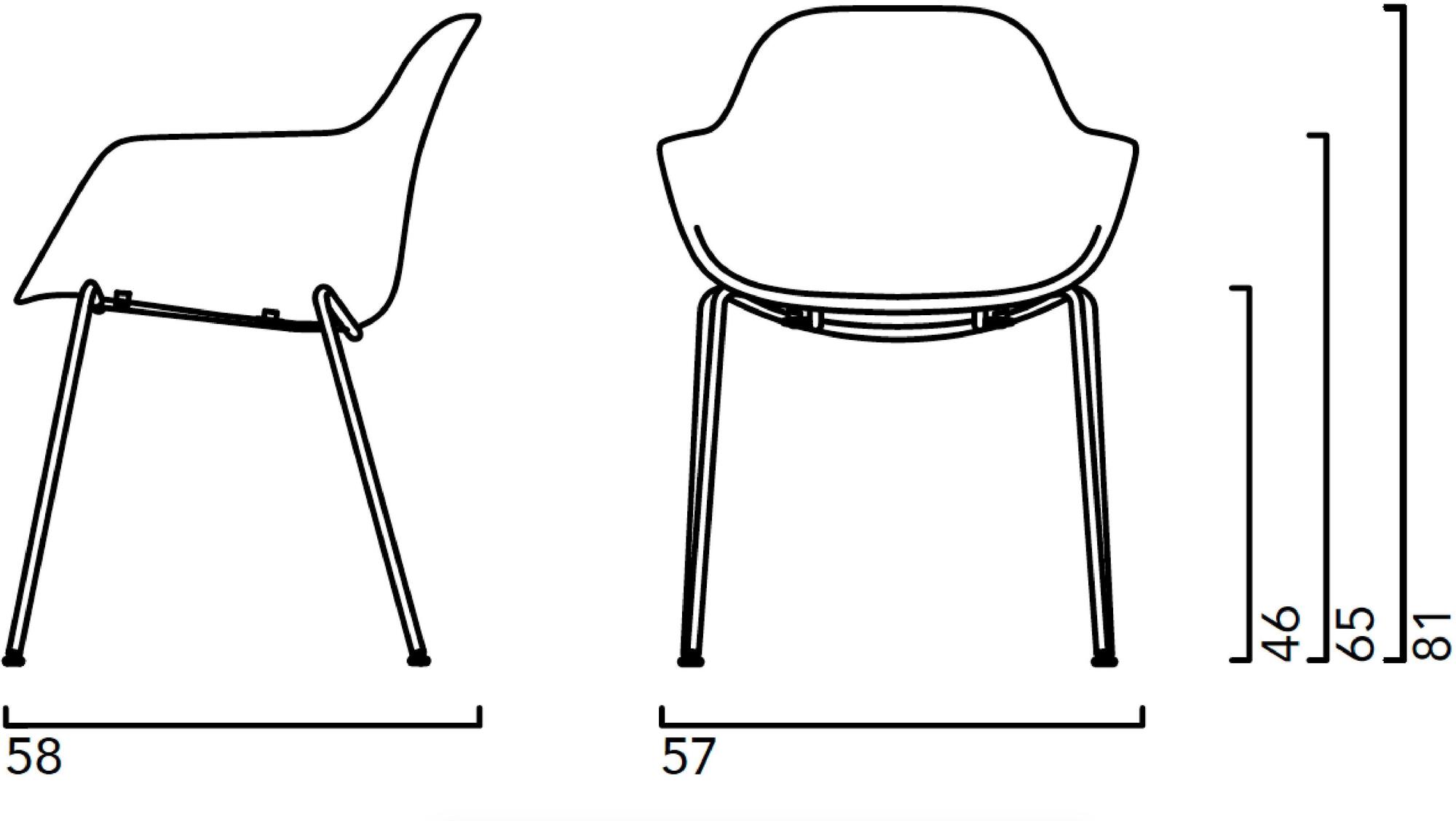 Crassevig Стул полипропиленовый с подлокотниками Pola sun-id-1353032 - Вид №16